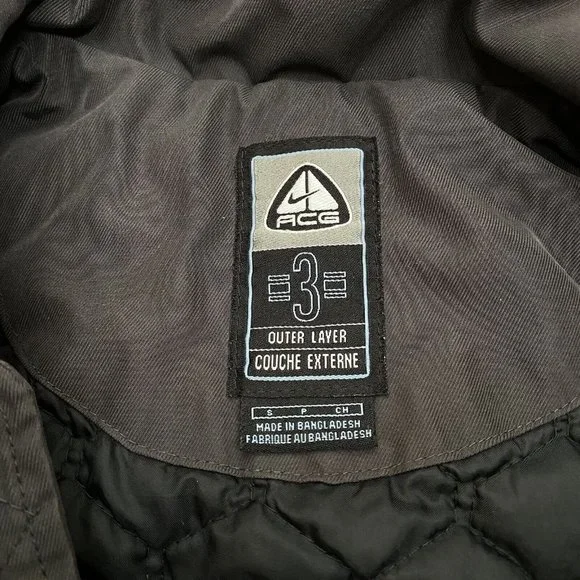 Vintage Y2K Nike x ACG Men's S Utility Full Zip Vest Blue w Cargo Pockets - Picture 8 of 9